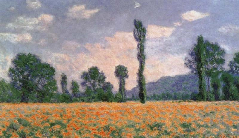 Claude Monet Poppy Field at Giverny France oil painting art